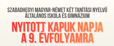 Nyitott Kapuk Napja a Szabadhegyiben